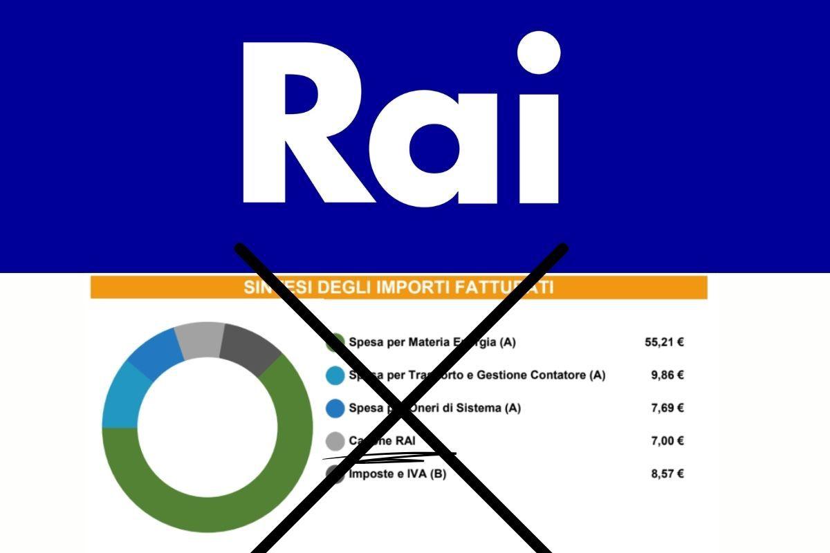 Pagamento canone RAI non in bolletta