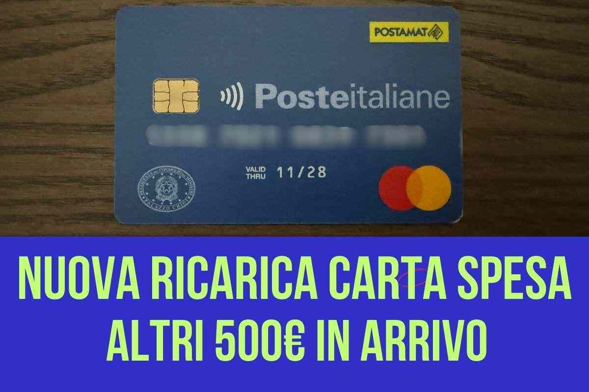 Carta spesa 500 euro