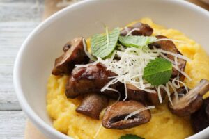 polenta con funghi