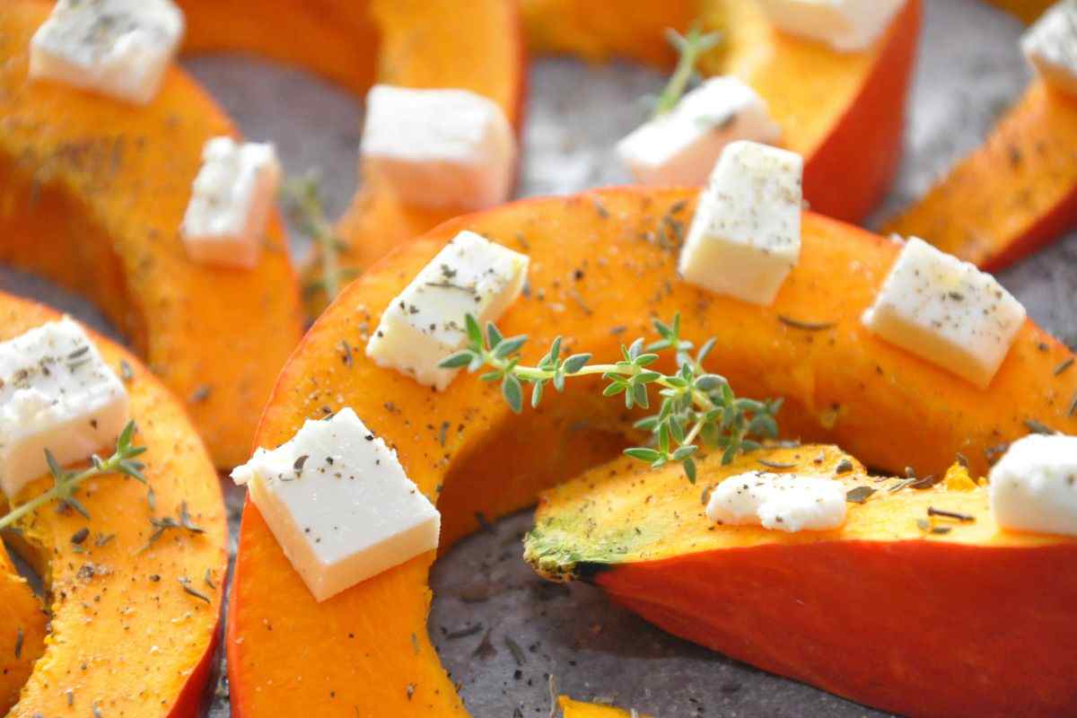 ricetta zucca alla feta al forno