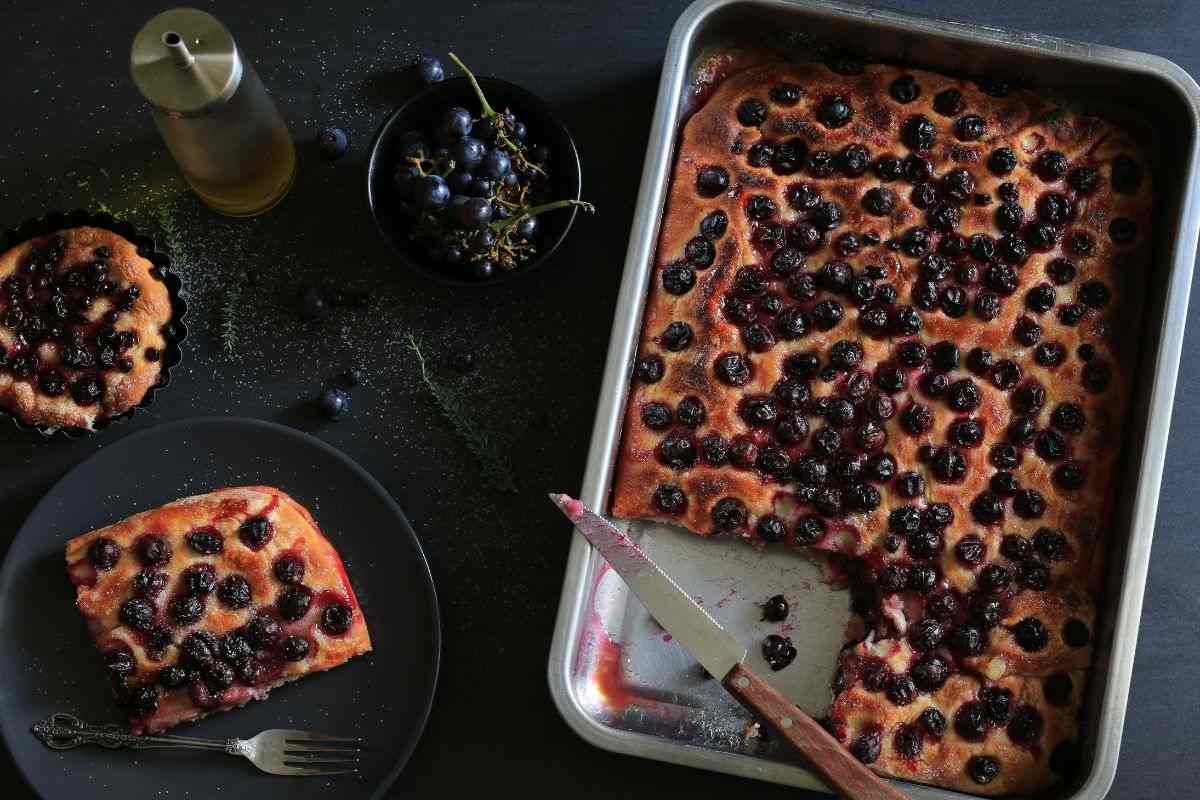 focaccia con uva