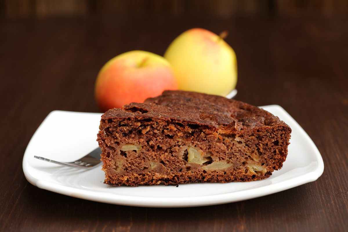 torta mele e cioccolato